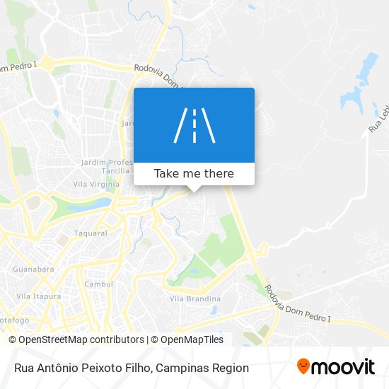 Rua Antônio Peixoto Filho map