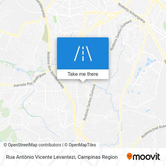 Rua Antônio Vicente Levantezi map