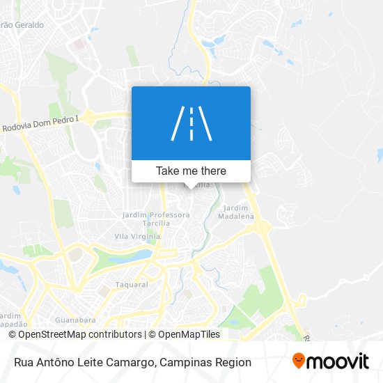 Rua Antôno Leite Camargo map