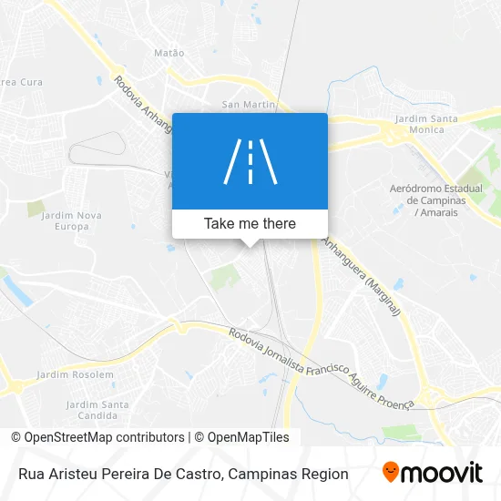 Rua Aristeu Pereira De Castro map
