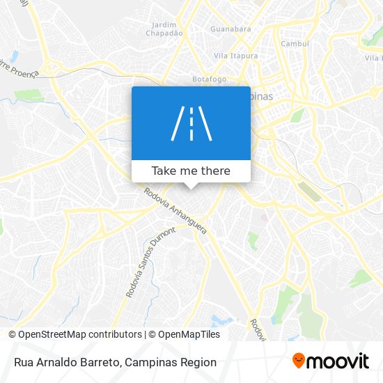 Mapa Rua Arnaldo Barreto
