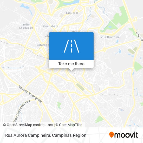 Rua Aurora Campineira map