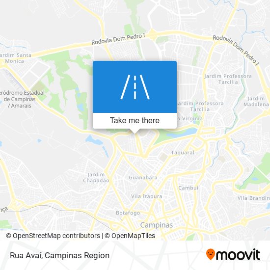 Rua Avaí map