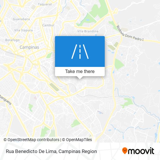 Mapa Rua Benedicto De Lima