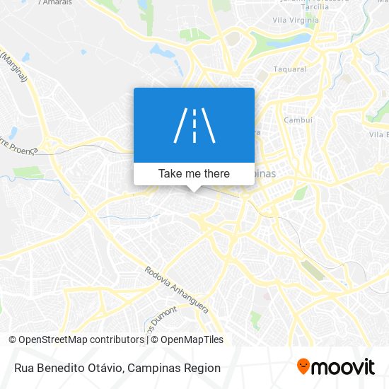 Mapa Rua Benedito Otávio