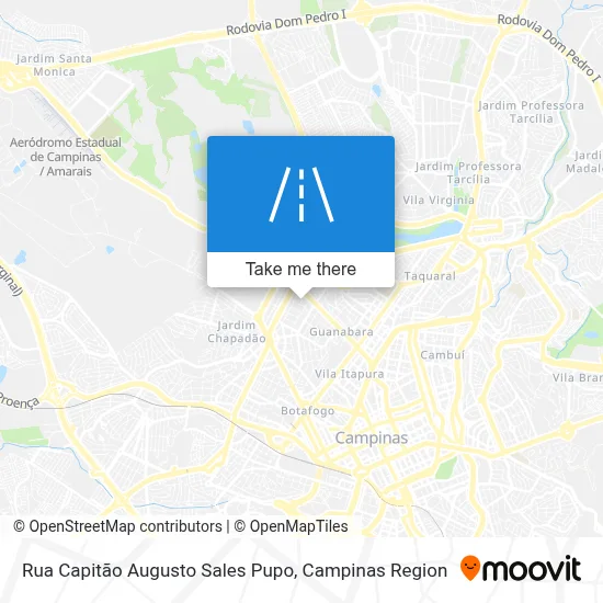 Rua Capitão Augusto Sales Pupo map