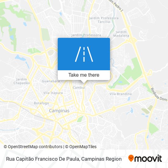 Mapa Rua Capitão Francisco De Paula