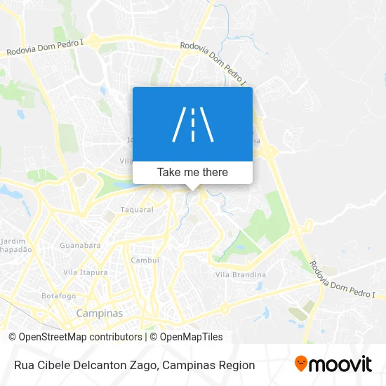 Rua Cibele Delcanton Zago map