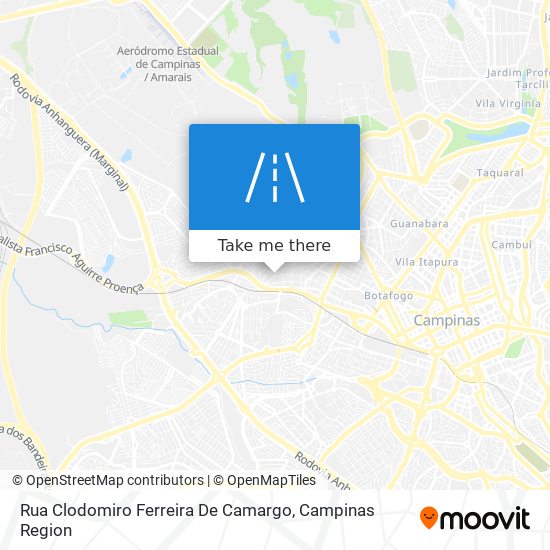 Rua Clodomiro Ferreira De Camargo map