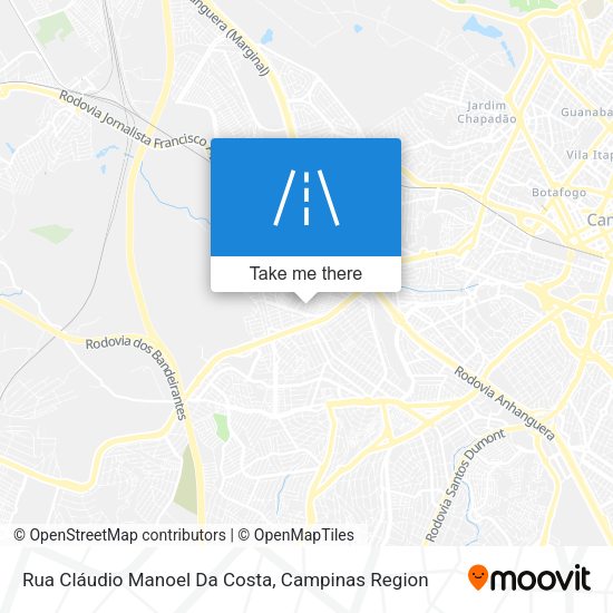 Rua Cláudio Manoel Da Costa map