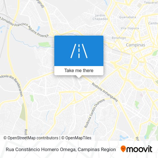 Rua Constâncio Homero Omega map