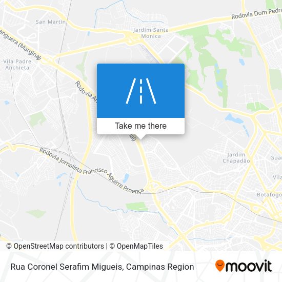 Rua Coronel Serafim Migueis map