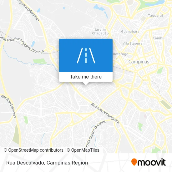 Rua Descalvado map