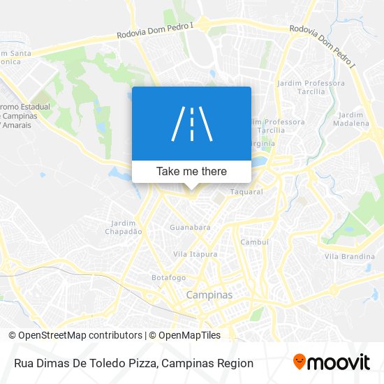 Mapa Rua Dimas De Toledo Pizza