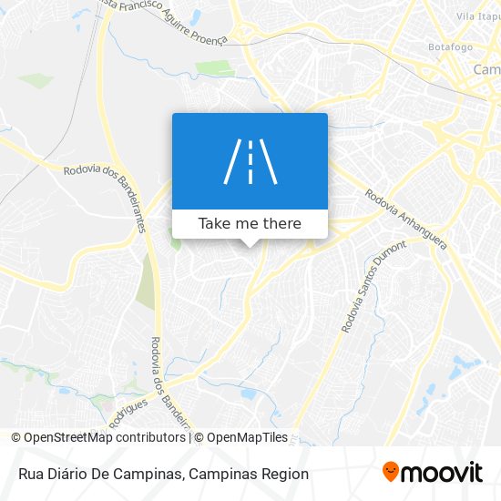 Rua Diário De Campinas map