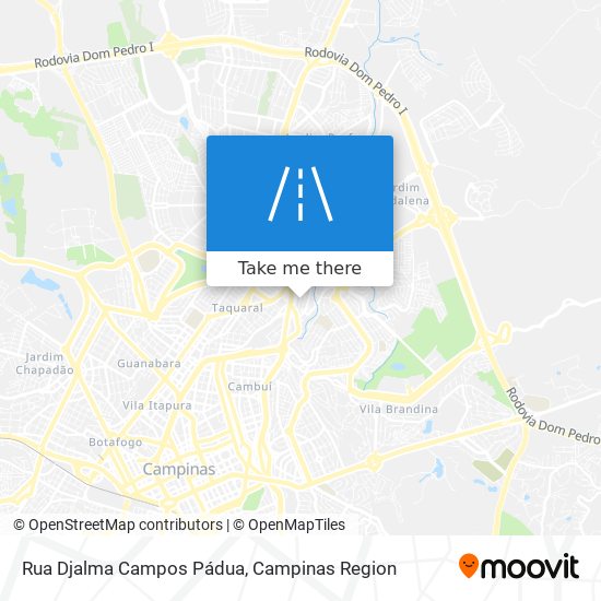 Rua Djalma Campos Pádua map