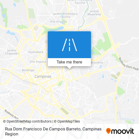 Mapa Rua Dom Francisco De Campos Barreto