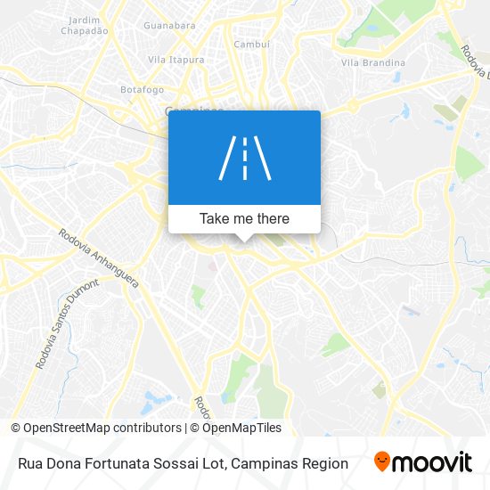 Rua Dona Fortunata Sossai Lot map