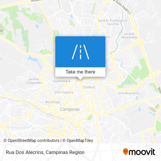 Rua Dos Alecrins map