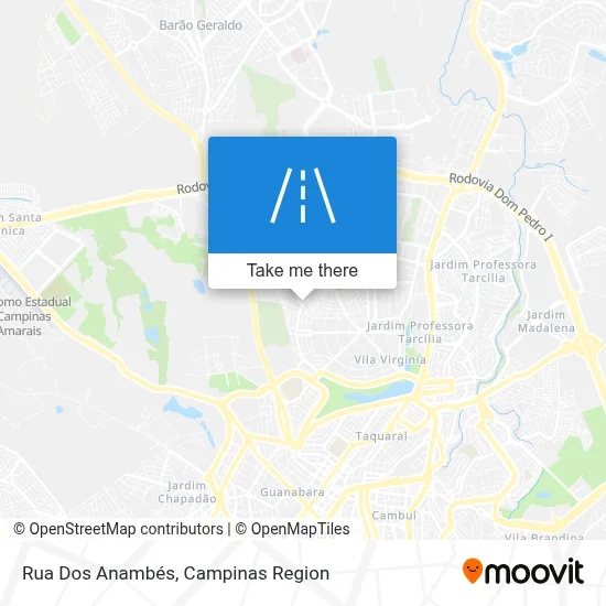 Rua Dos Anambés map