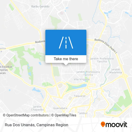 Rua Dos Unanás map