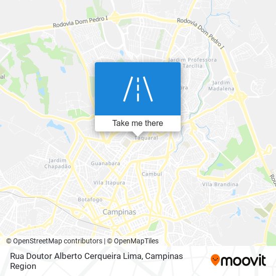 Mapa Rua Doutor Alberto Cerqueira Lima