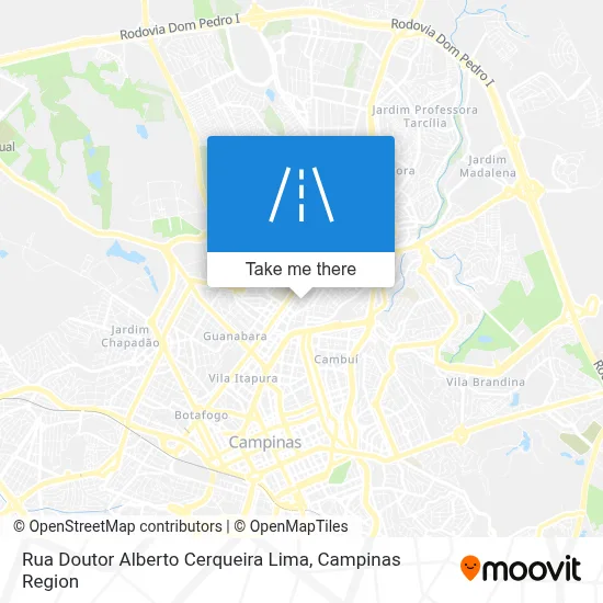 Rua Doutor Alberto Cerqueira Lima map
