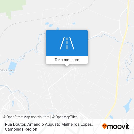 Rua Doutor. Amândio Augusto Malheiros Lopes map