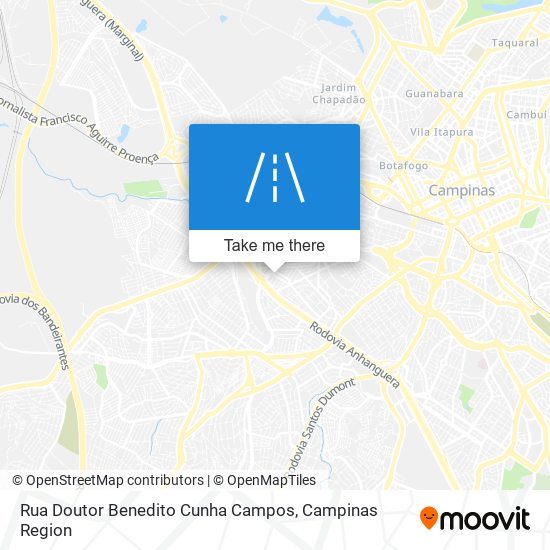 Rua Doutor Benedito Cunha Campos map