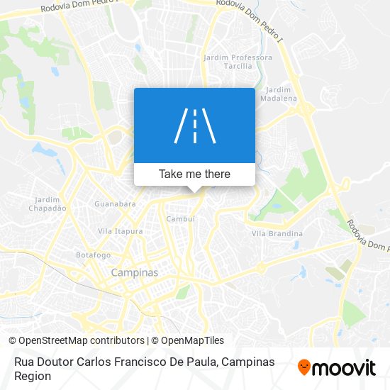 Mapa Rua Doutor Carlos Francisco De Paula