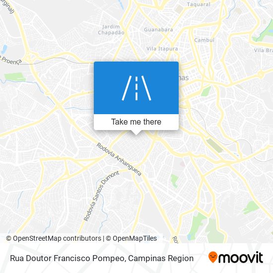 Mapa Rua Doutor Francisco Pompeo