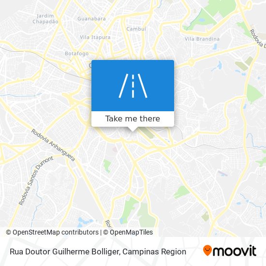 Rua Doutor Guilherme Bolliger map