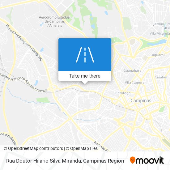 Mapa Rua Doutor Hilario Silva Miranda