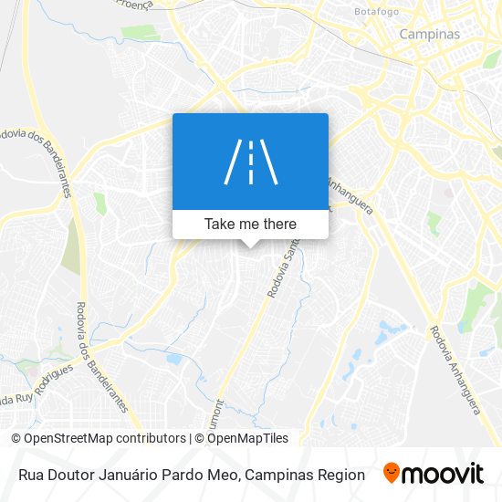 Mapa Rua Doutor Januário Pardo Meo