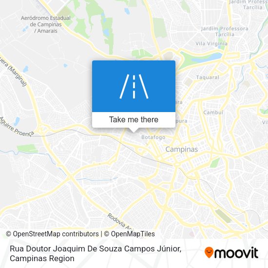 Rua Doutor Joaquim De Souza Campos Júnior map