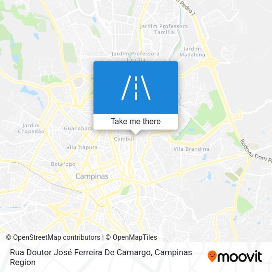 Rua Doutor José Ferreira De Camargo map