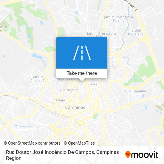 Rua Doutor José Inocêncio De Campos map