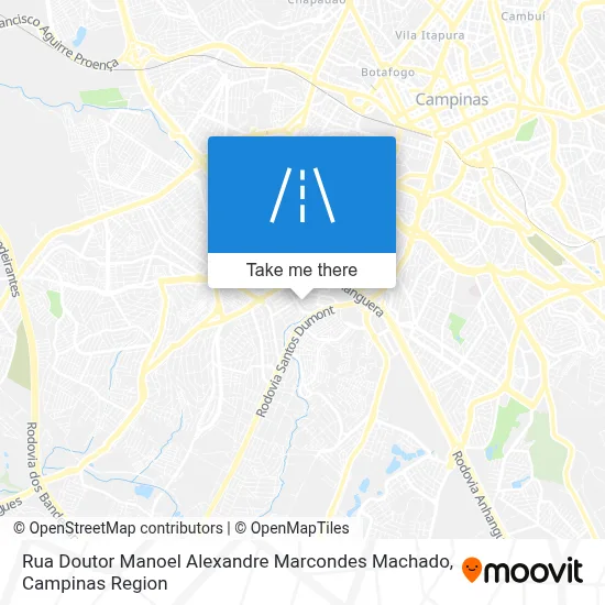 Rua Doutor Manoel Alexandre Marcondes Machado map