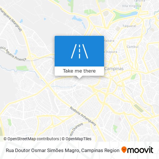 Rua Doutor Osmar Simões Magro map