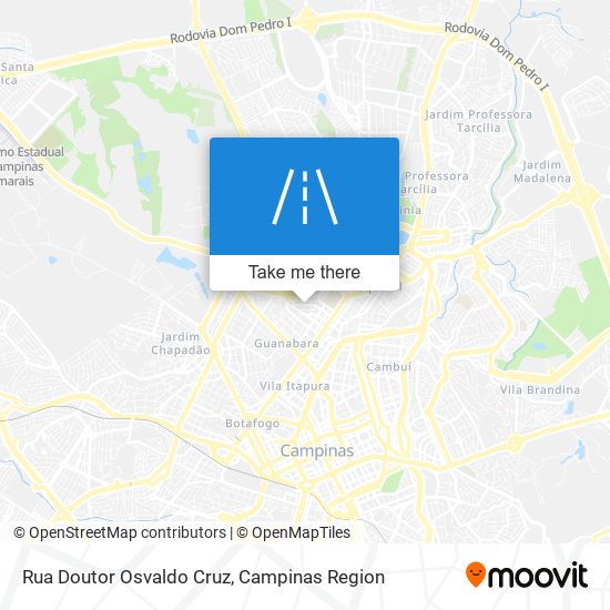 Rua Doutor Osvaldo Cruz map