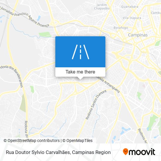 Rua Doutor Sylvio Carvalhães map