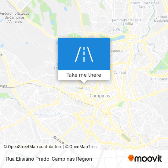 Mapa Rua Elisiário Prado