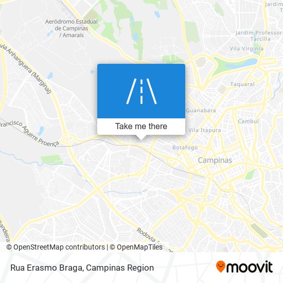 Mapa Rua Erasmo Braga