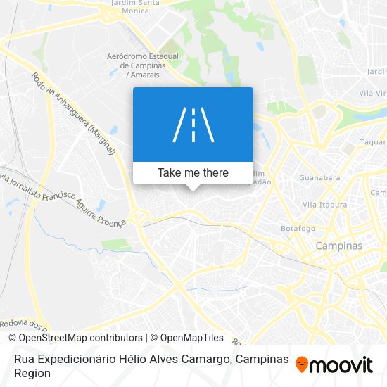 Rua Expedicionário Hélio Alves Camargo map