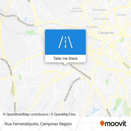 Rua Fernandópolis map