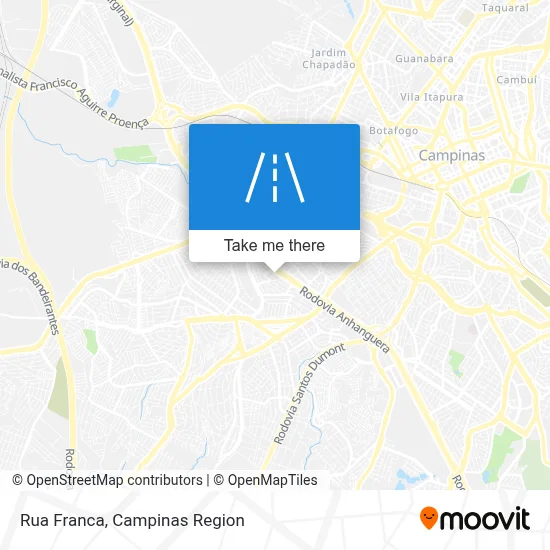 Rua Franca map