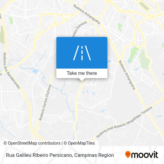 Rua Galileu Ribeiro Persicano map