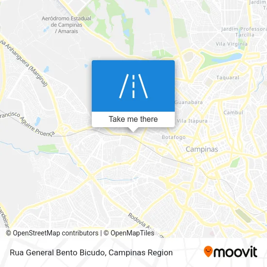 Rua General Bento Bicudo map