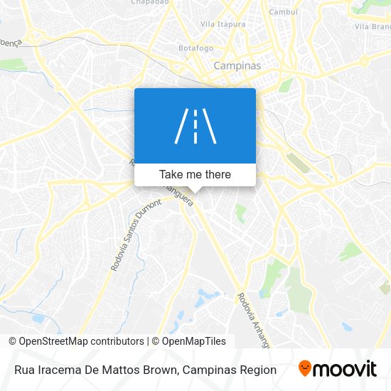 Rua Iracema De Mattos Brown map