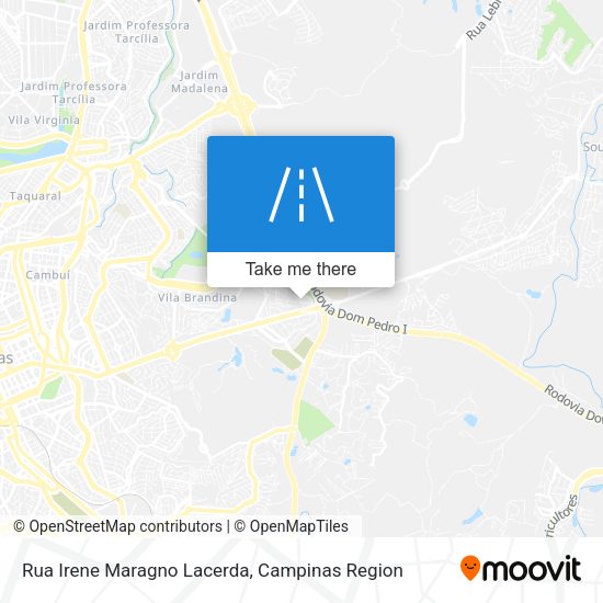 Rua Irene Maragno Lacerda map